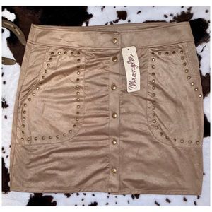 Wrangler | Faux Suede Skirt NWT